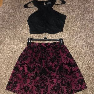 Short two piece dress